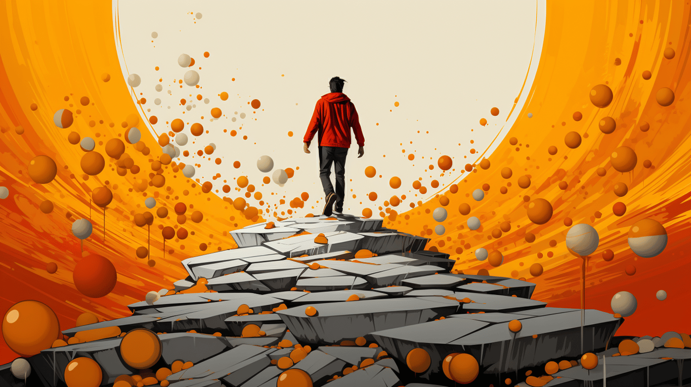 abstract image of a patient experiencing side effect