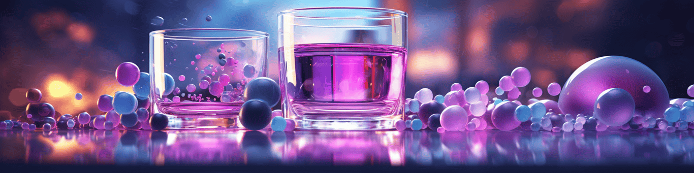 image of drug pills surrounding a glass of water symbolizing drug consumption