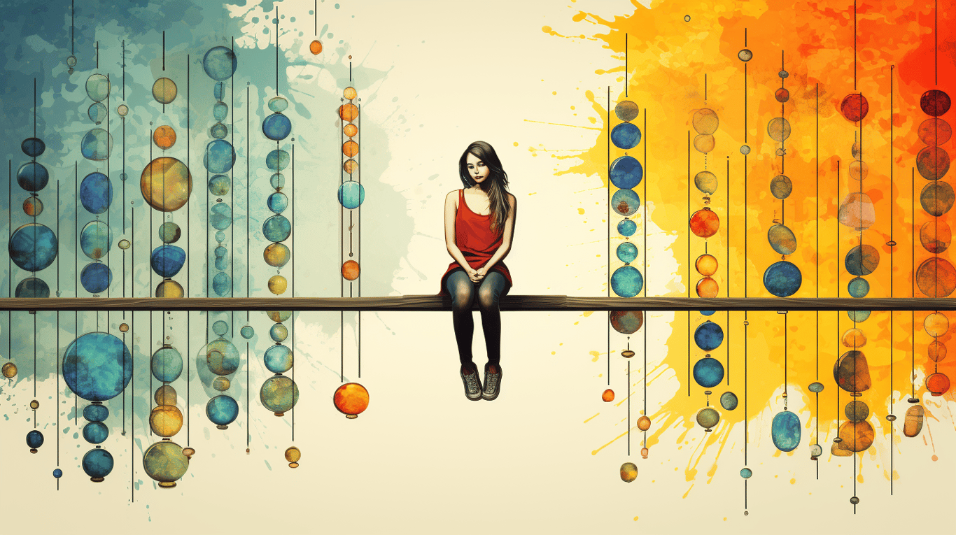 abstract image of a patient experiencing side effect