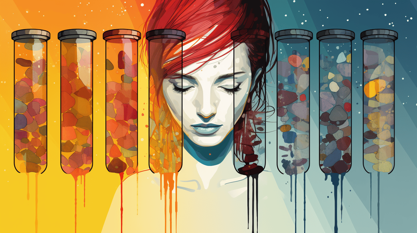 abstract image of a patient experiencing side effect