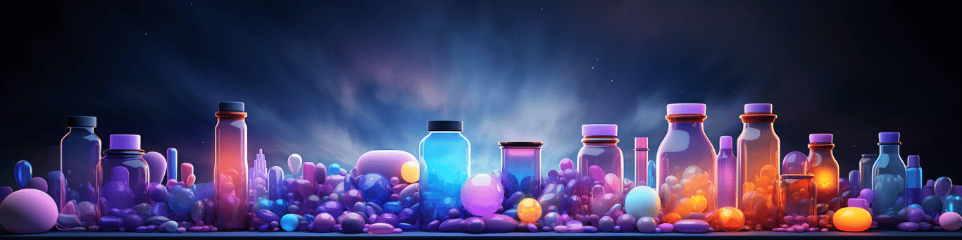 image of different drug pills on a surface