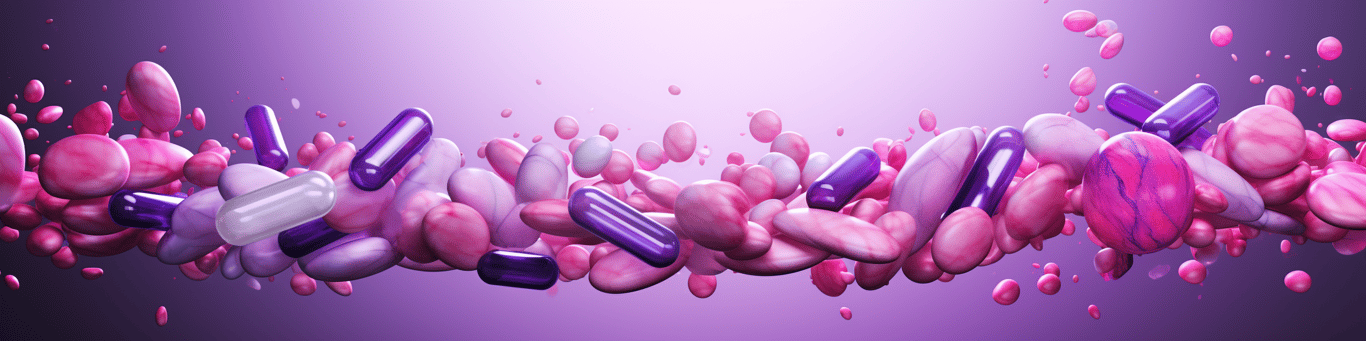 image of different drug pills on a surface