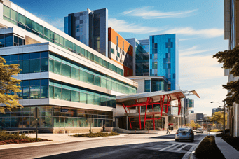 Image of Queen Elizabeth II Health Science Center in Halifax, Canada.