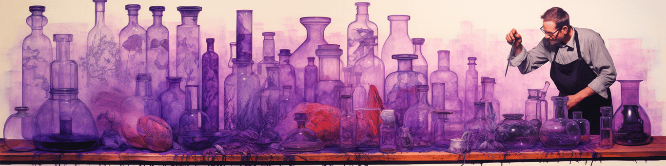 image of a doctor in a lab doing drug, clinical research