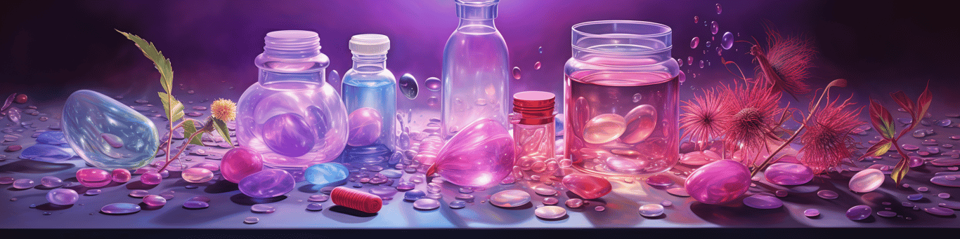 image of different drug pills on a surface