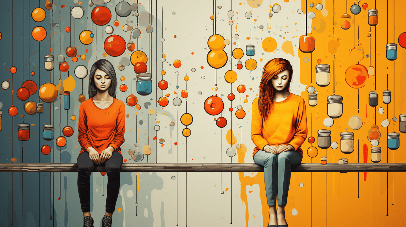 abstract image of a patient experiencing side effect