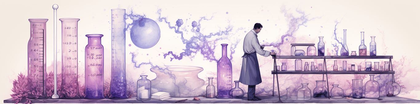 image of a doctor in a lab doing drug, clinical research