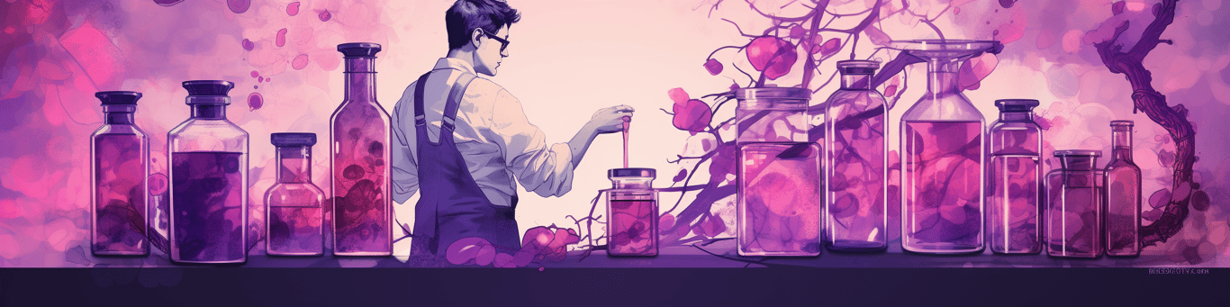 image of a doctor in a lab doing drug, clinical research