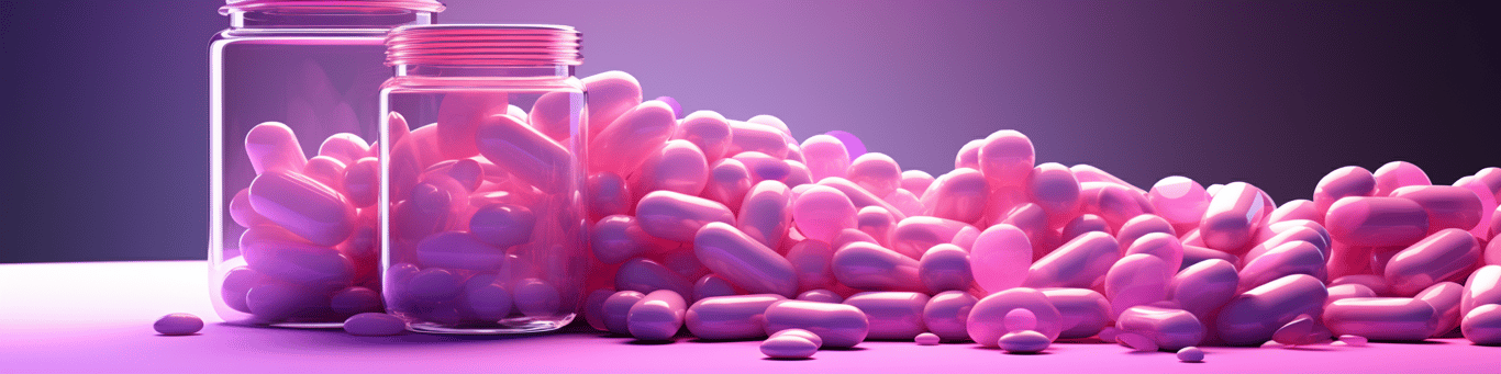 image of different drug pills on a surface