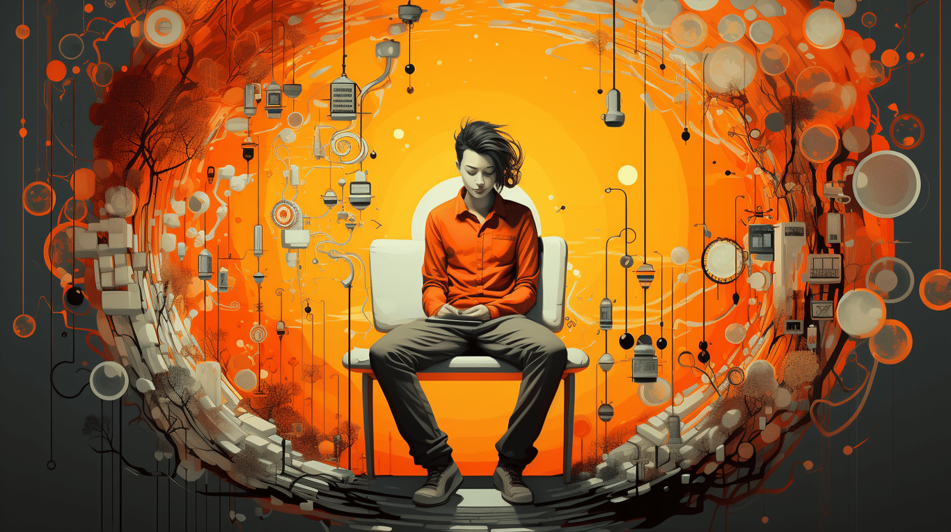 abstract image of a patient experiencing side effect