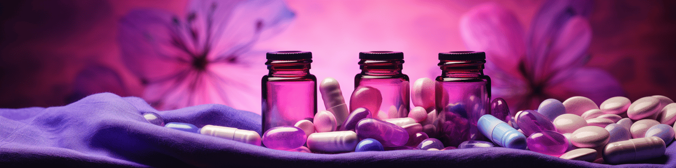 image of different drug pills on a surface