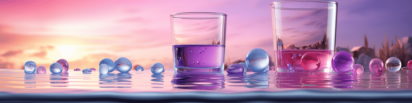 image of drug pills surrounding a glass of water symbolizing drug consumption