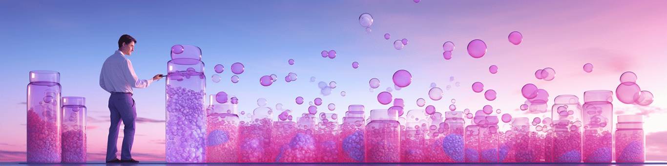 image of a doctor in a lab doing drug, clinical research