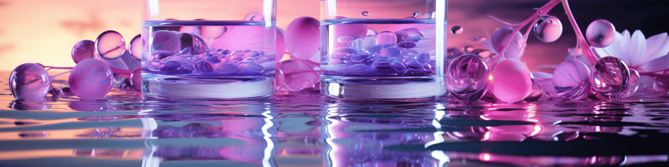 image of drug pills surrounding a glass of water symbolizing drug consumption