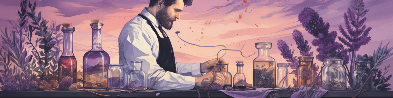 image of a doctor in a lab doing drug, clinical research