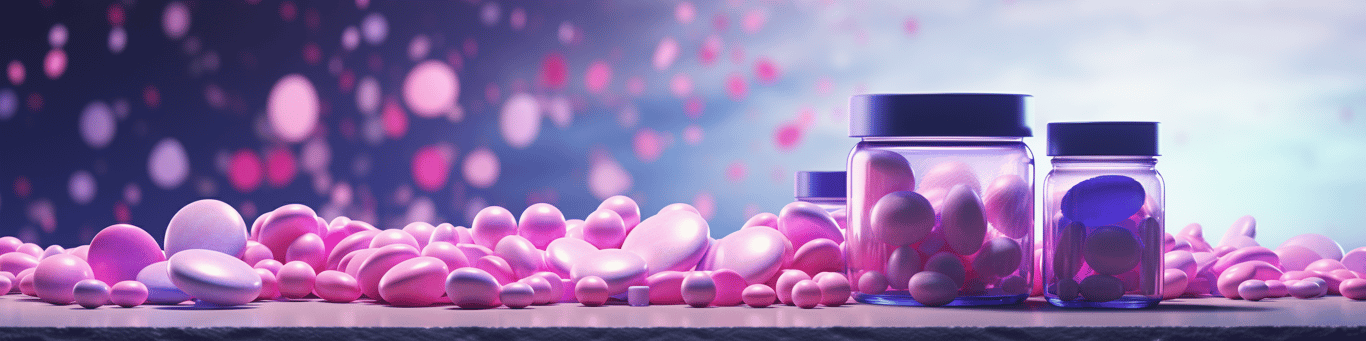 image of different drug pills on a surface