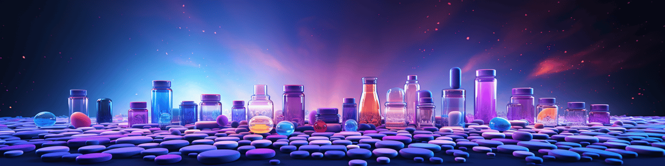 image of different drug pills on a surface