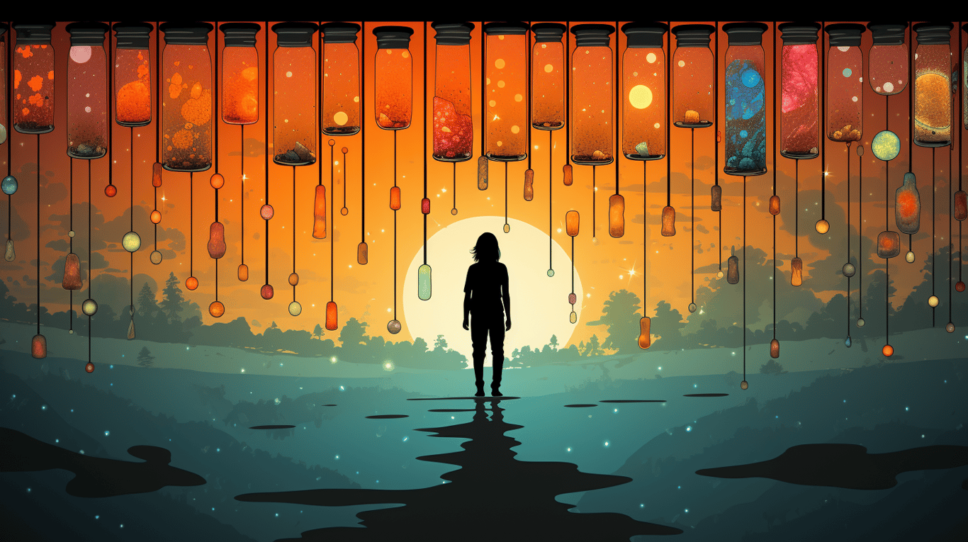 abstract image of a patient experiencing side effect