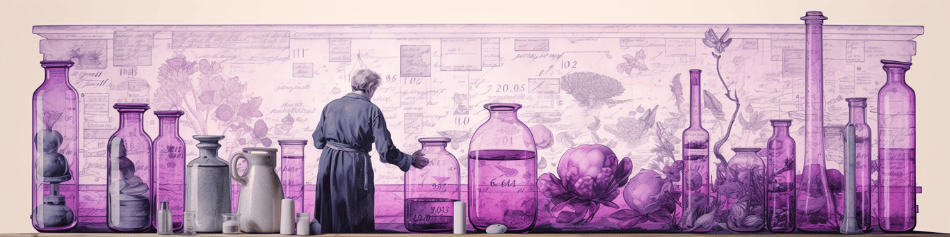 image of a doctor in a lab doing drug, clinical research