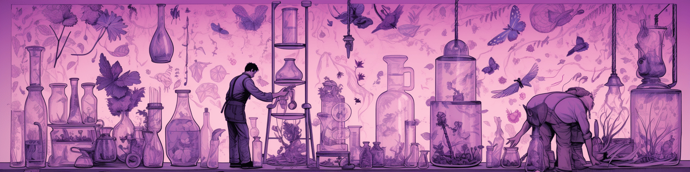 image of a doctor in a lab doing drug, clinical research