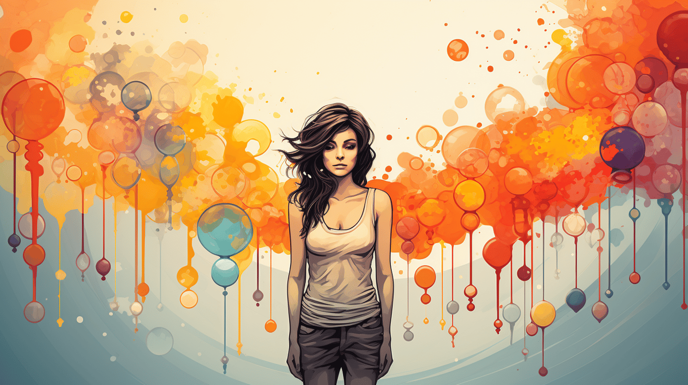 abstract image of a patient experiencing side effect