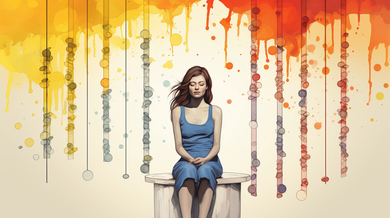 abstract image of a patient experiencing side effect