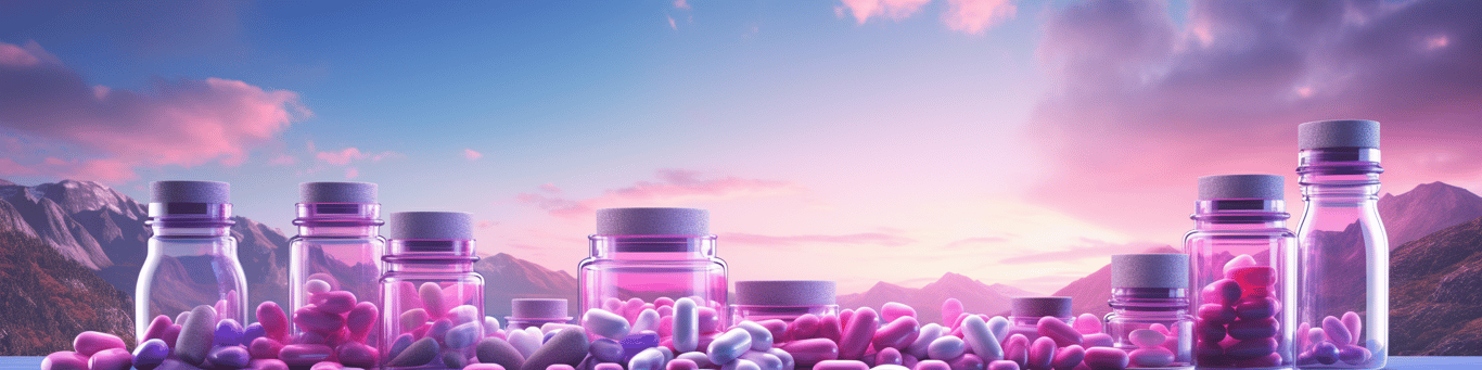 image of different drug pills on a surface