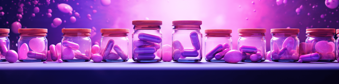 image of different drug pills on a surface