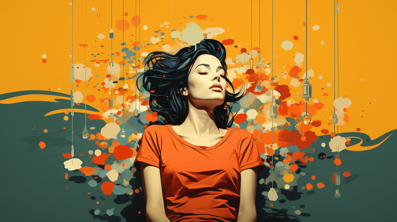 abstract image of a patient experiencing side effect