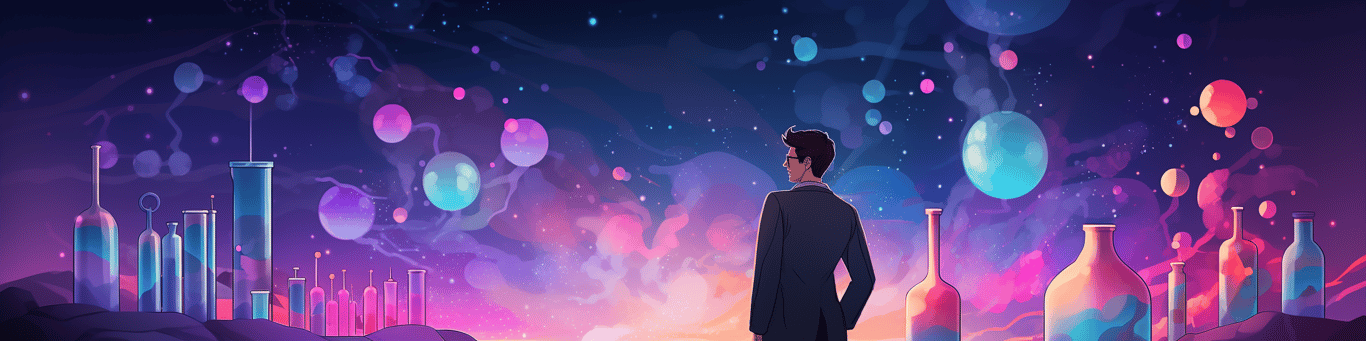 image of a doctor in a lab doing drug, clinical research