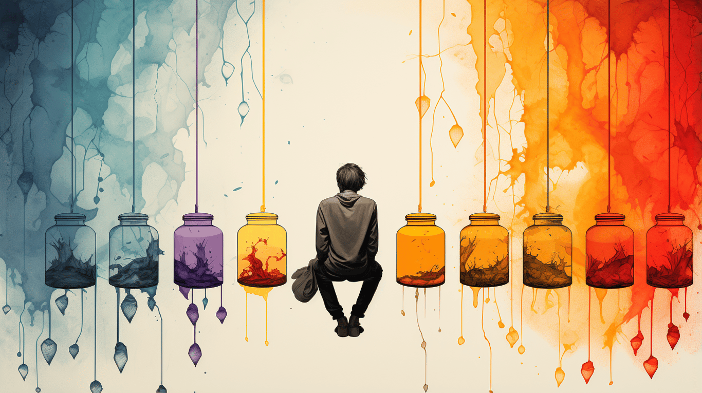 abstract image of a patient experiencing side effect