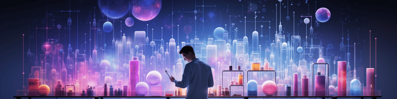 image of a doctor in a lab doing drug, clinical research