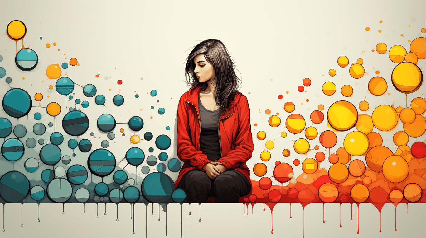 abstract image of a patient experiencing side effect