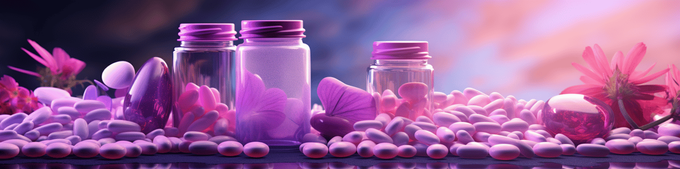 image of different drug pills on a surface