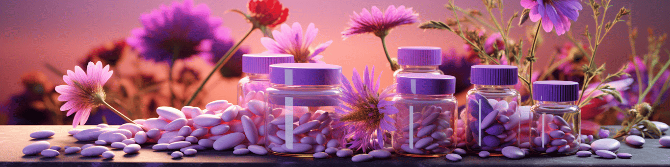 image of different drug pills on a surface