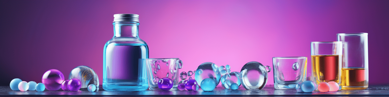 image of drug pills surrounding a glass of water symbolizing drug consumption