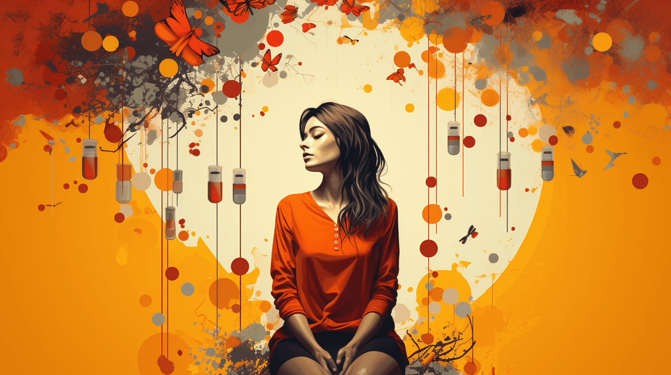 abstract image of a patient experiencing side effect