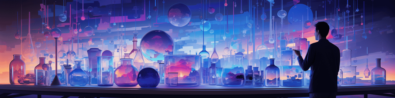 image of a doctor in a lab doing drug, clinical research