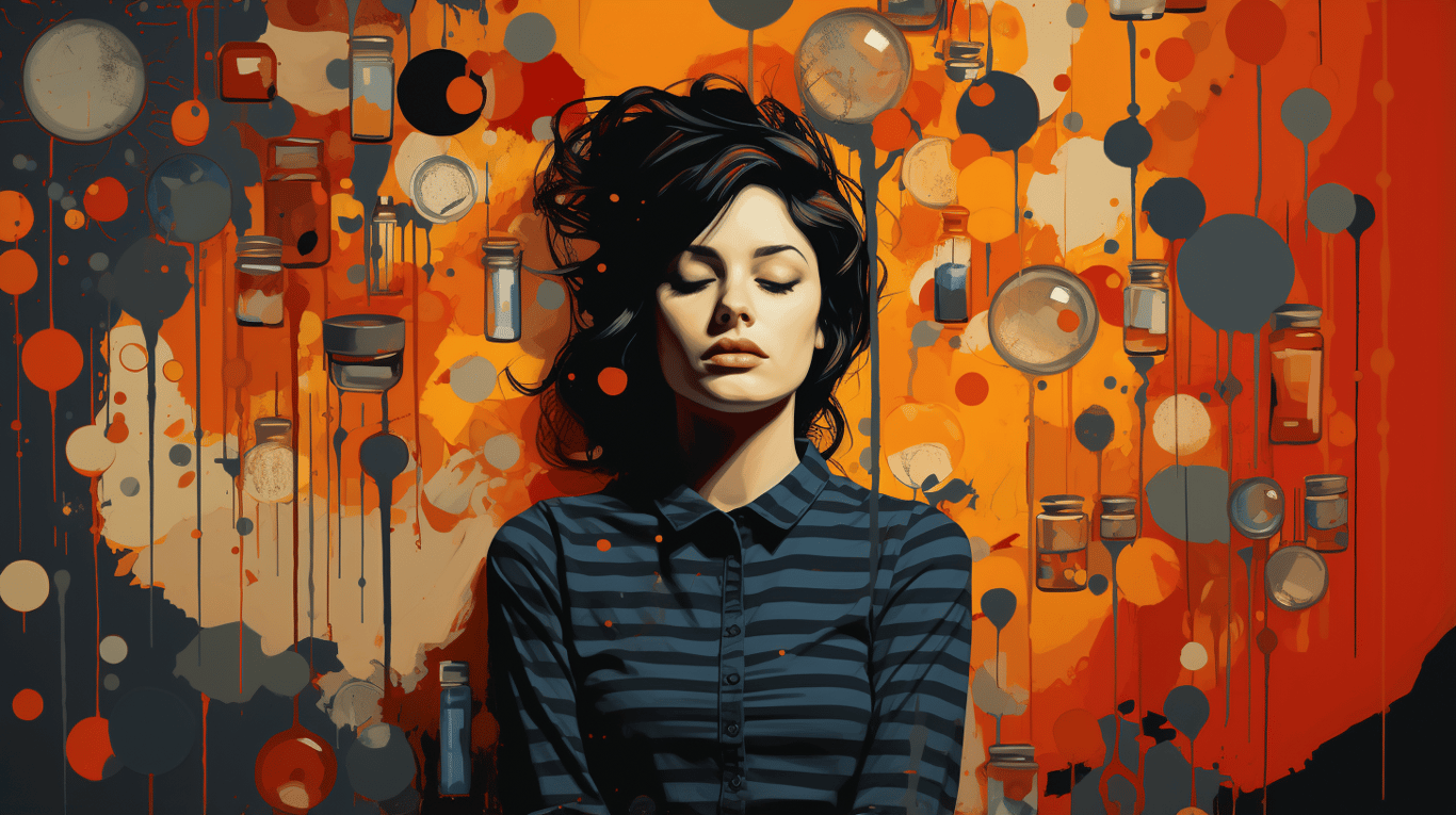 abstract image of a patient experiencing side effect