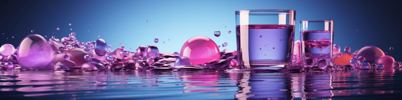 image of drug pills surrounding a glass of water symbolizing drug consumption