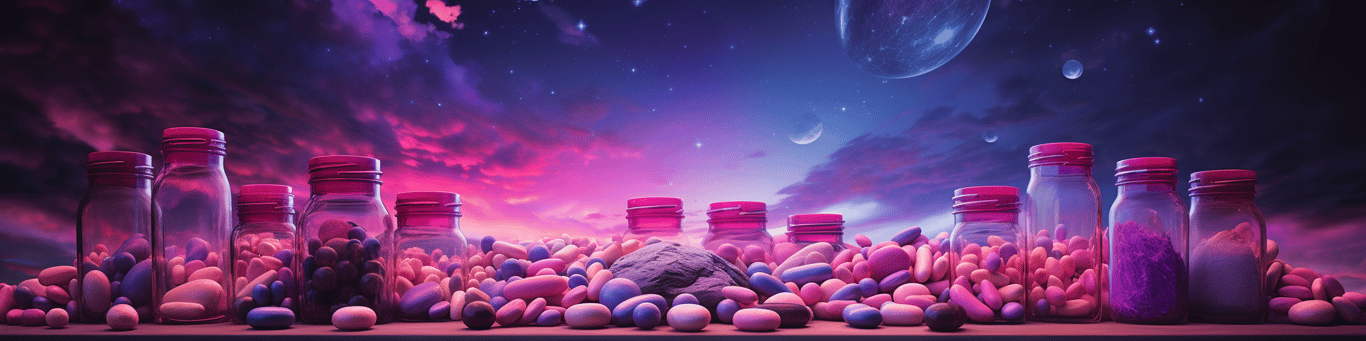 image of different drug pills on a surface