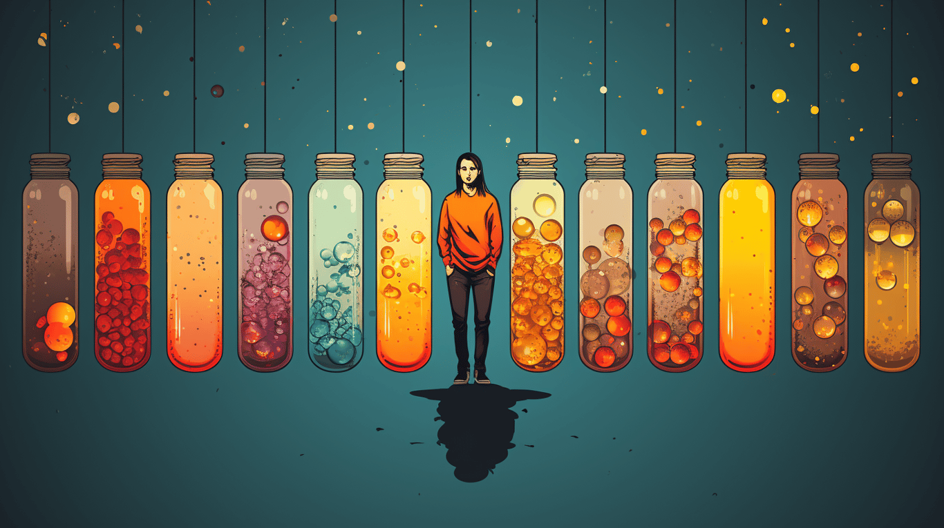 abstract image of a patient experiencing side effect