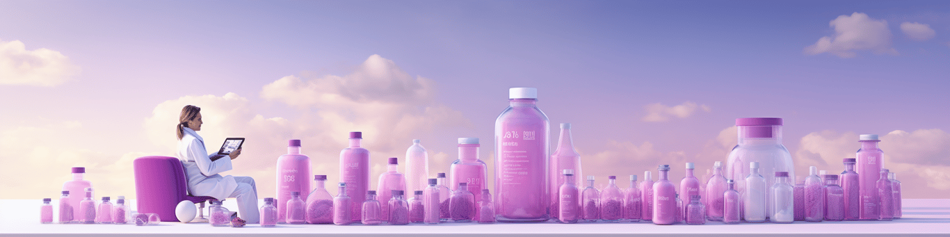 image of a doctor in a lab doing drug, clinical research