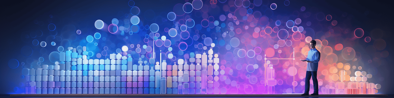 image of a doctor in a lab doing drug, clinical research