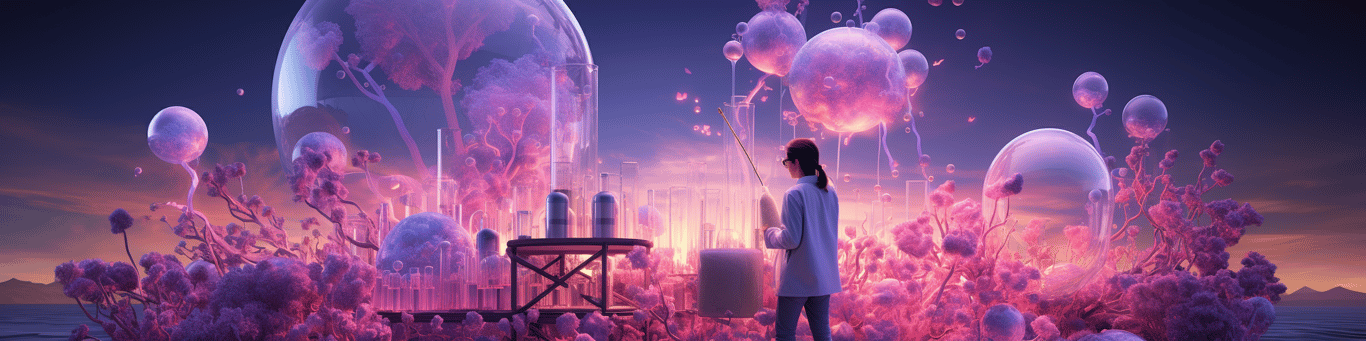 image of a doctor in a lab doing drug, clinical research