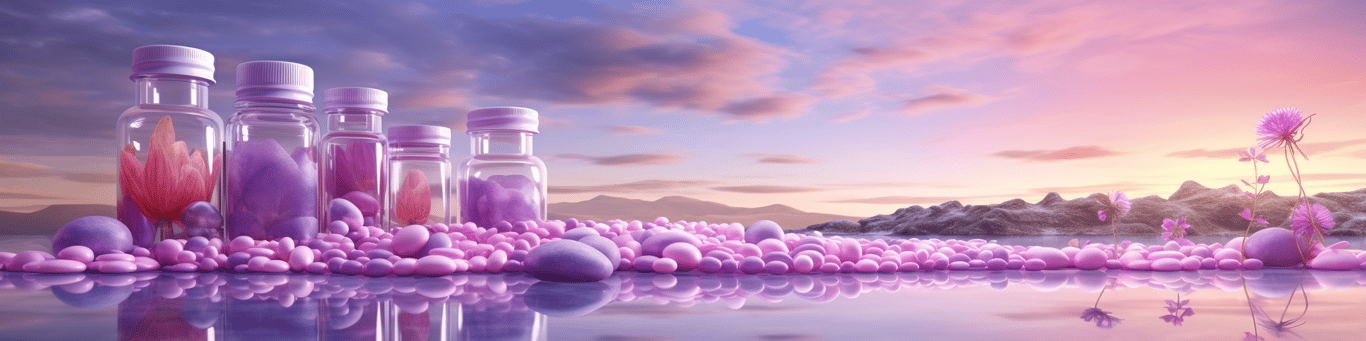 image of different drug pills on a surface