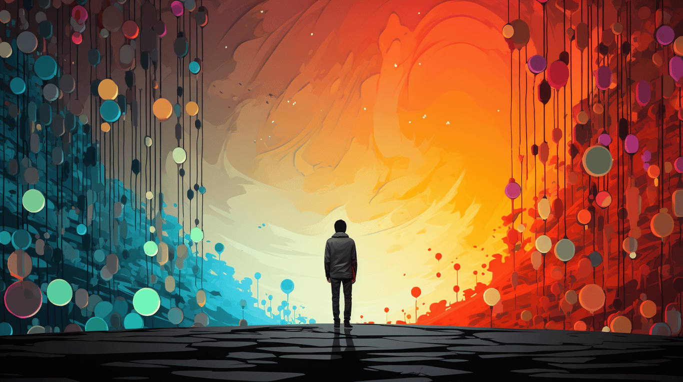 abstract image of a patient experiencing side effect