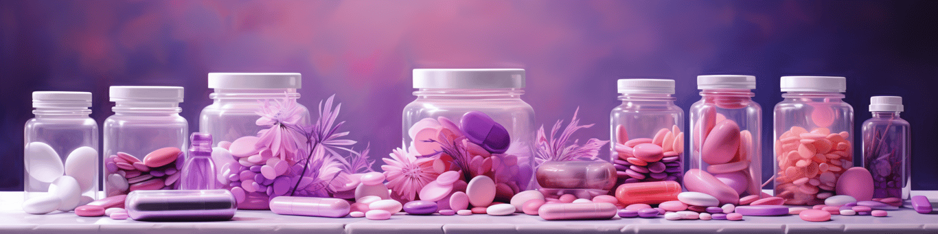 image of different drug pills on a surface