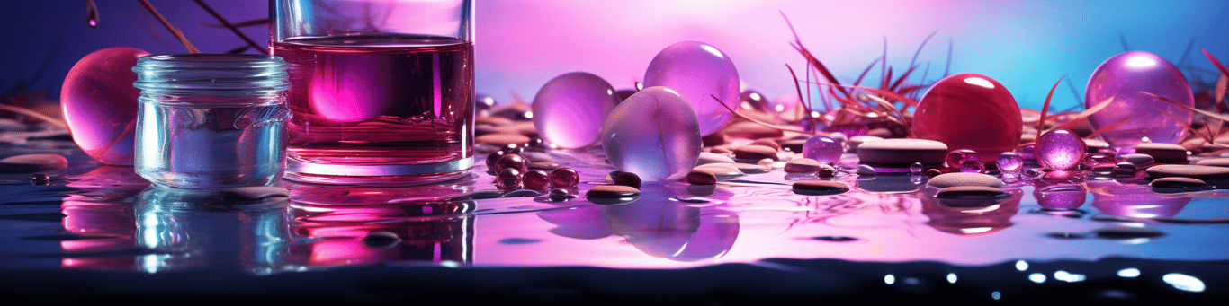 image of drug pills surrounding a glass of water symbolizing drug consumption