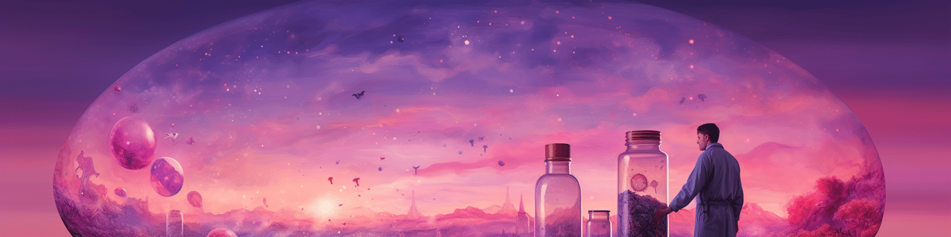 image of a doctor in a lab doing drug, clinical research